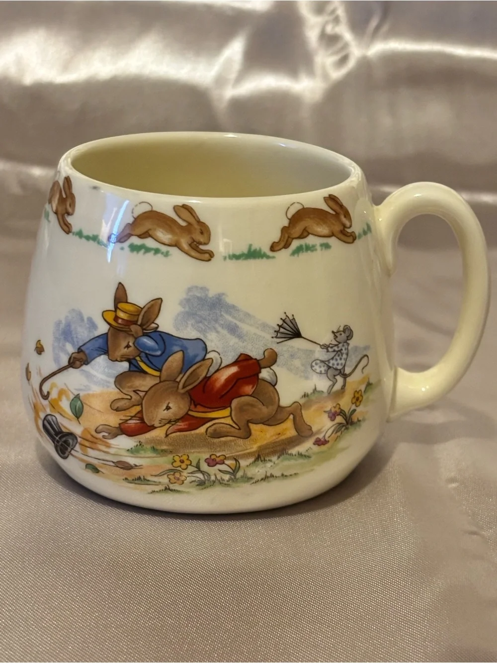 Set of 2 Vintage Royal Doulton Bunnykins Fine Bone Child’s Mugs